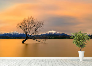 Morning Glow Of The Lake Wanaka Wall Mural Wallpaper - Canvas Art Rocks - 4