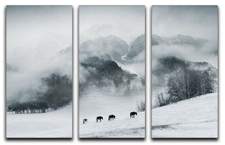 The Hard Way 3 Split Panel Canvas Print - Canvas Art Rocks - 1