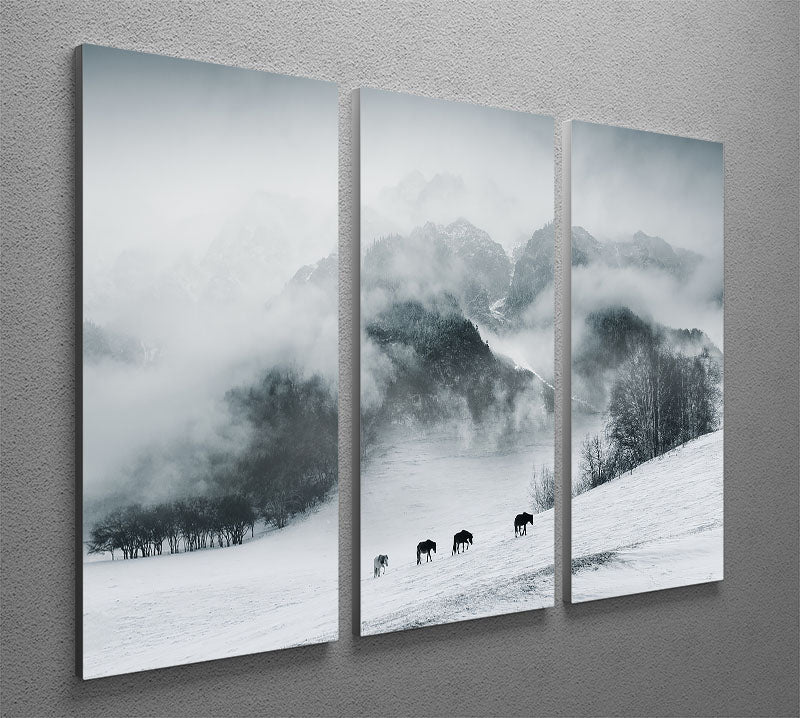 The Hard Way 3 Split Panel Canvas Print - Canvas Art Rocks - 2
