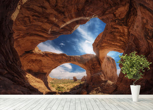 Double Arch Wall Mural Wallpaper - Canvas Art Rocks - 4