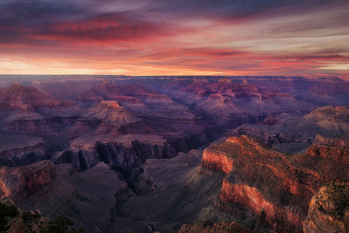 Canyon On Fire Wall Mural Wallpaper