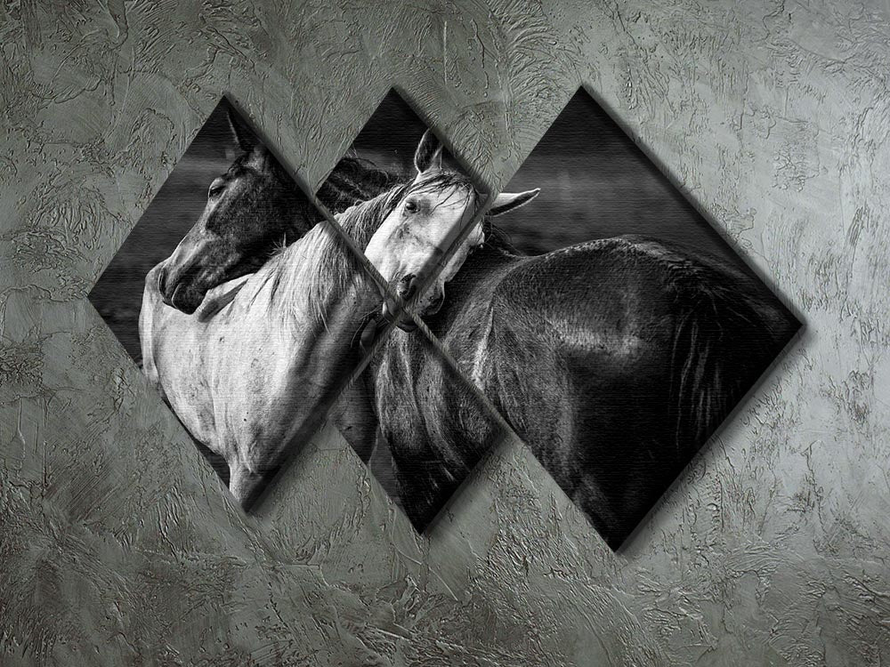 Warm rain 4 Square Multi Panel Canvas - Canvas Art Rocks - 2