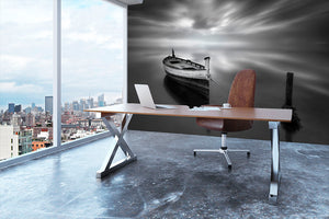 The Boat Ii Wall Mural Wallpaper - Canvas Art Rocks - 3