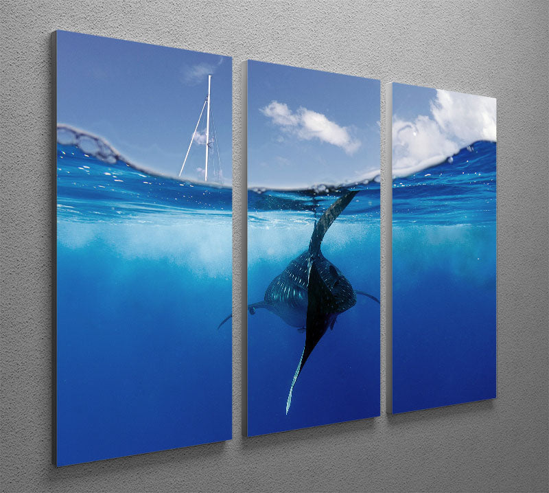 Collision Course 3 Split Panel Canvas Print - Canvas Art Rocks - 2