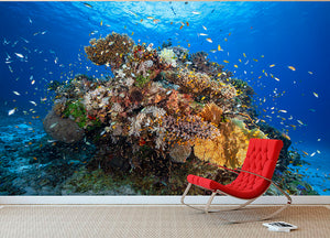 Underwater Biodiversity Wall Mural Wallpaper - Canvas Art Rocks - 2