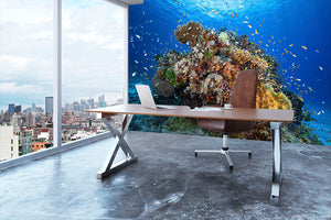 Underwater Biodiversity Wall Mural Wallpaper - Canvas Art Rocks - 3