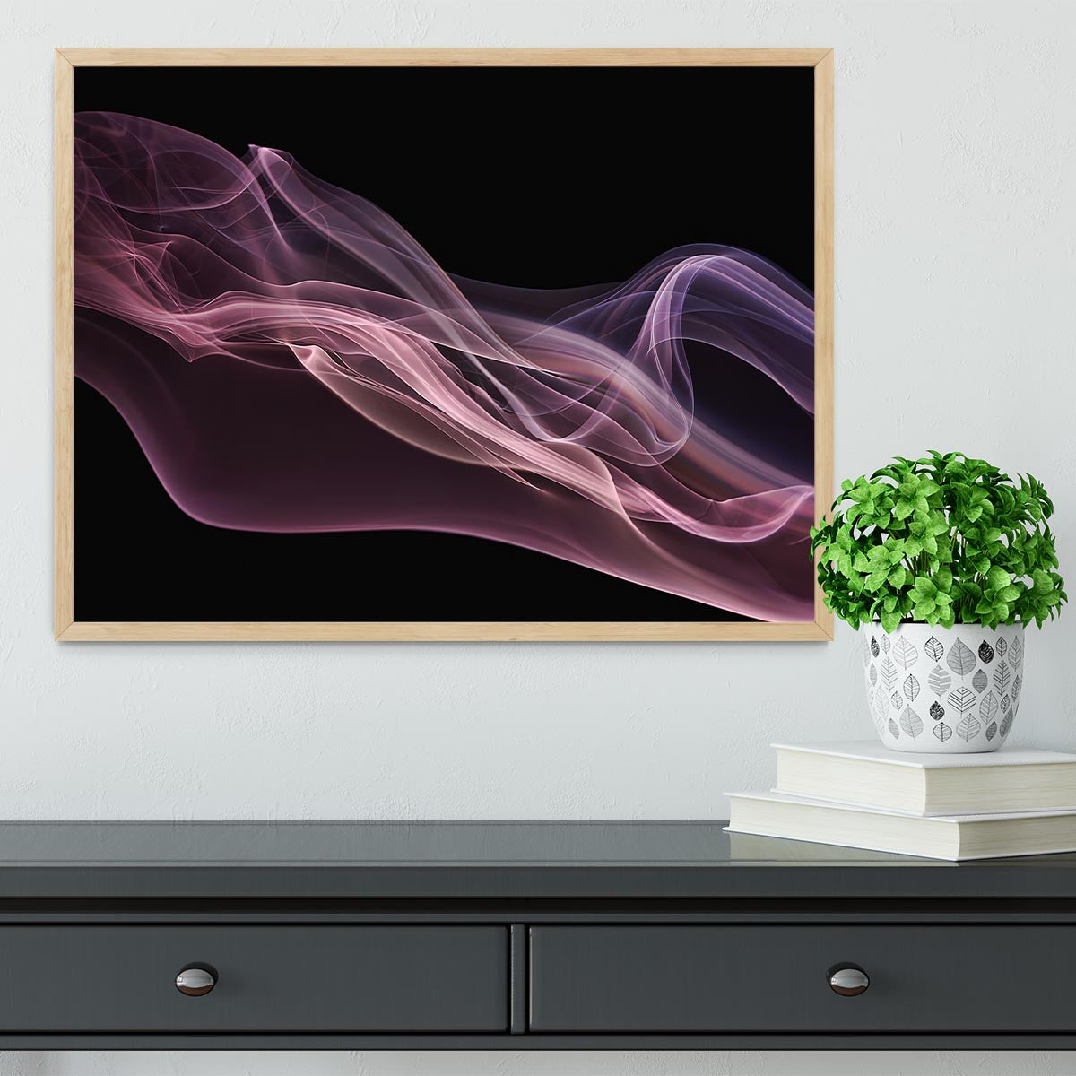 Floating Purple In Pink Framed Print - Canvas Art Rocks - 4