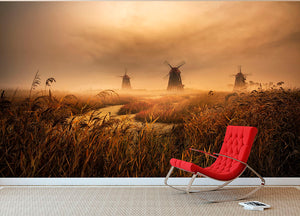 A Fascinating Morning Wall Mural Wallpaper - Canvas Art Rocks - 2