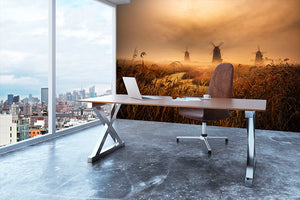 A Fascinating Morning Wall Mural Wallpaper - Canvas Art Rocks - 3