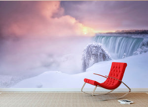 Sunrise At Niagara Falls Wall Mural Wallpaper - Canvas Art Rocks - 2