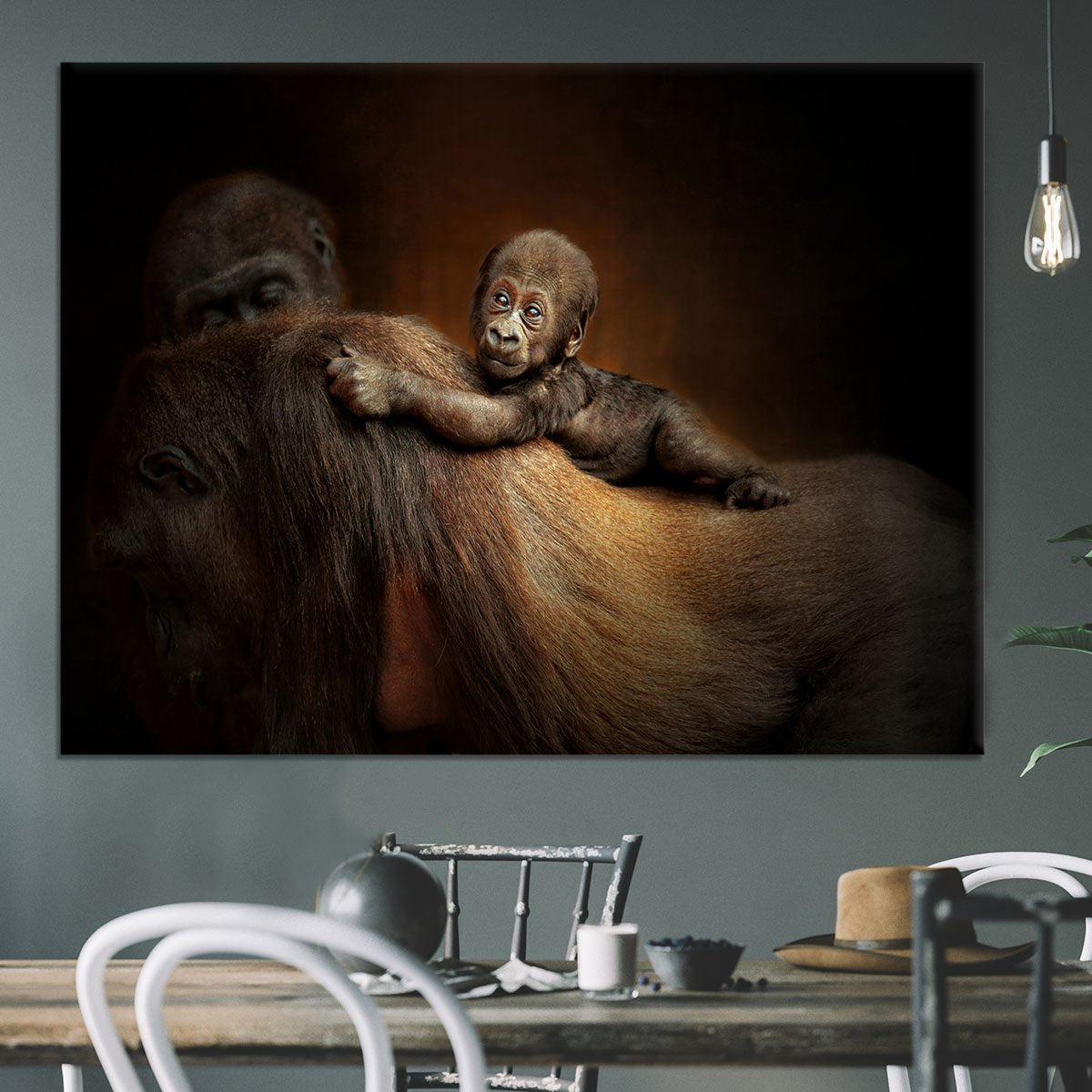 Baby Monkey Canvas Print or Poster - Canvas Art Rocks - 3
