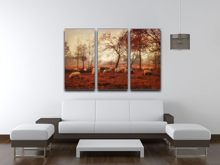 Last days of autumn 3 Split Panel Canvas Print - Canvas Art Rocks - 3