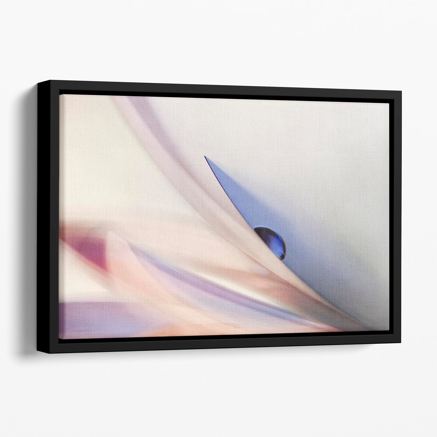 The Blue Drop Floating Framed Canvas - Canvas Art Rocks - 1