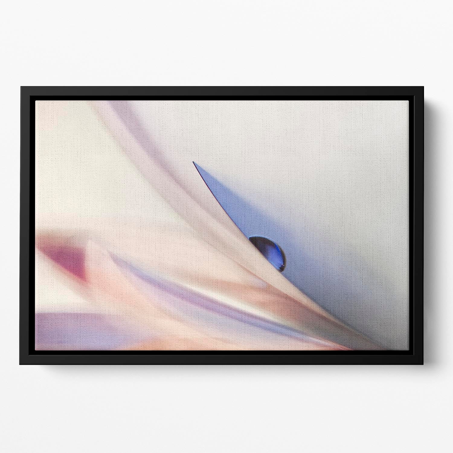 The Blue Drop Floating Framed Canvas - Canvas Art Rocks - 2