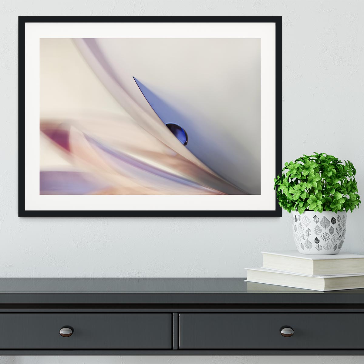 The Blue Drop Framed Print - Canvas Art Rocks - 1