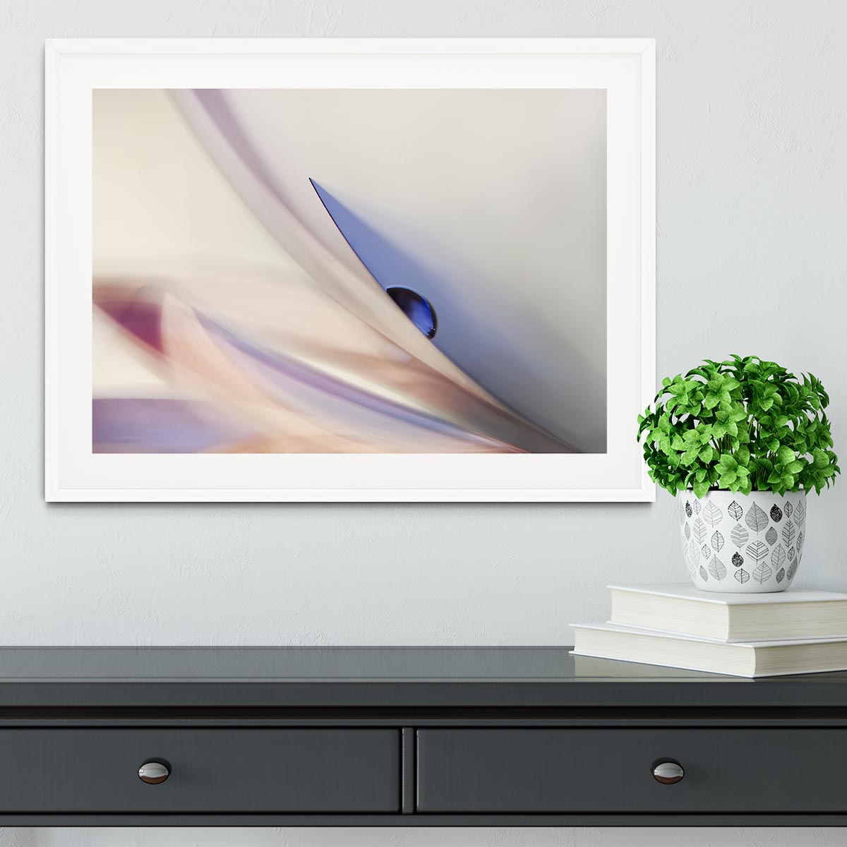 The Blue Drop Framed Print - Canvas Art Rocks - 5