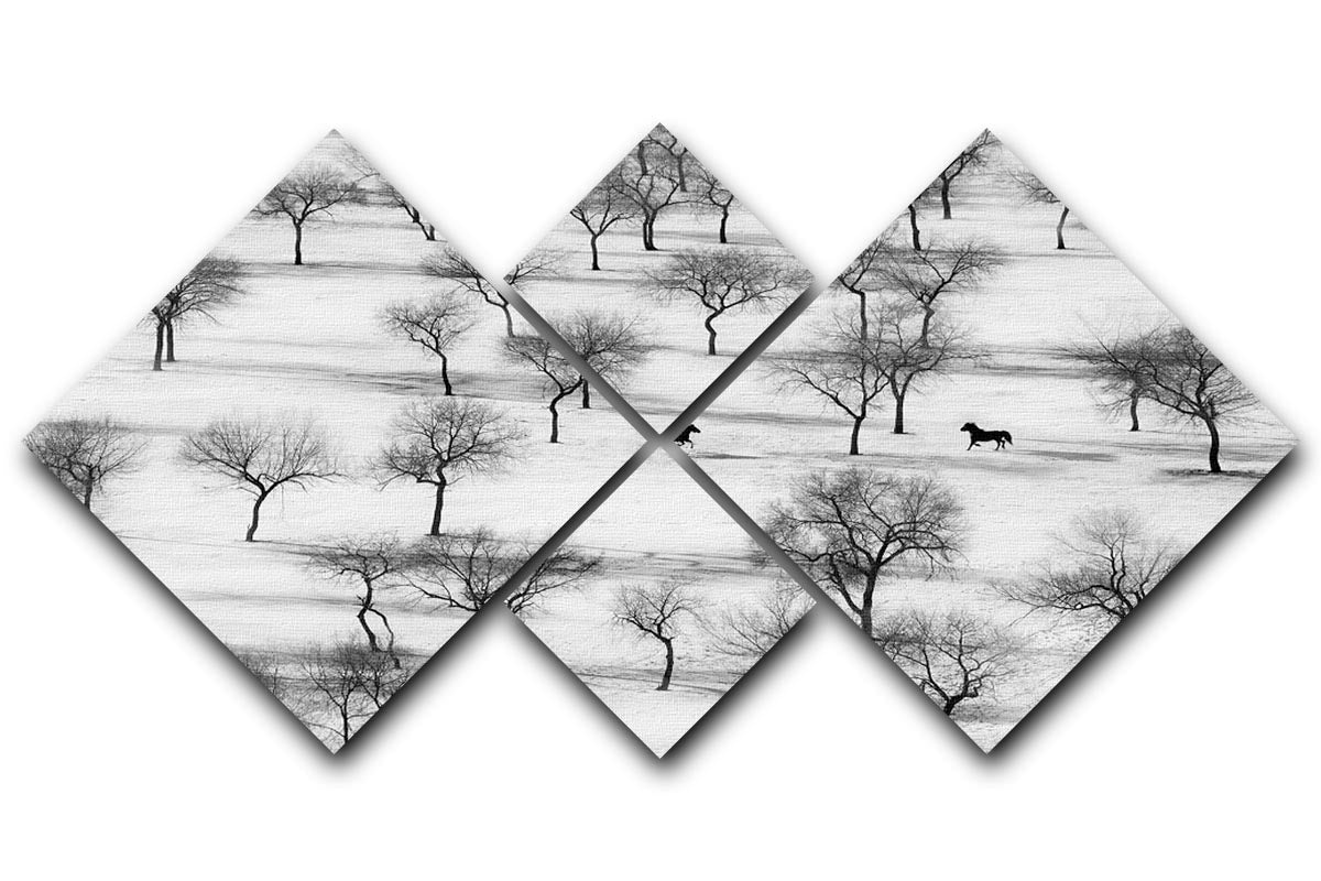 Run 4 Square Multi Panel Canvas - Canvas Art Rocks - 1