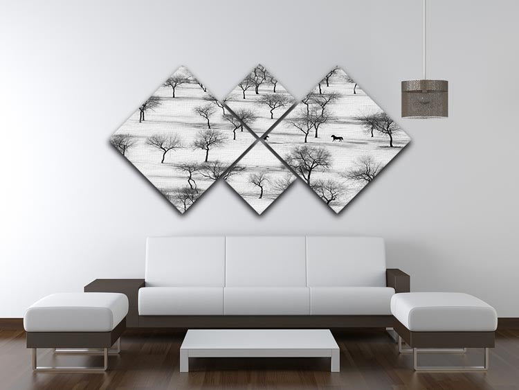 Run 4 Square Multi Panel Canvas - Canvas Art Rocks - 3
