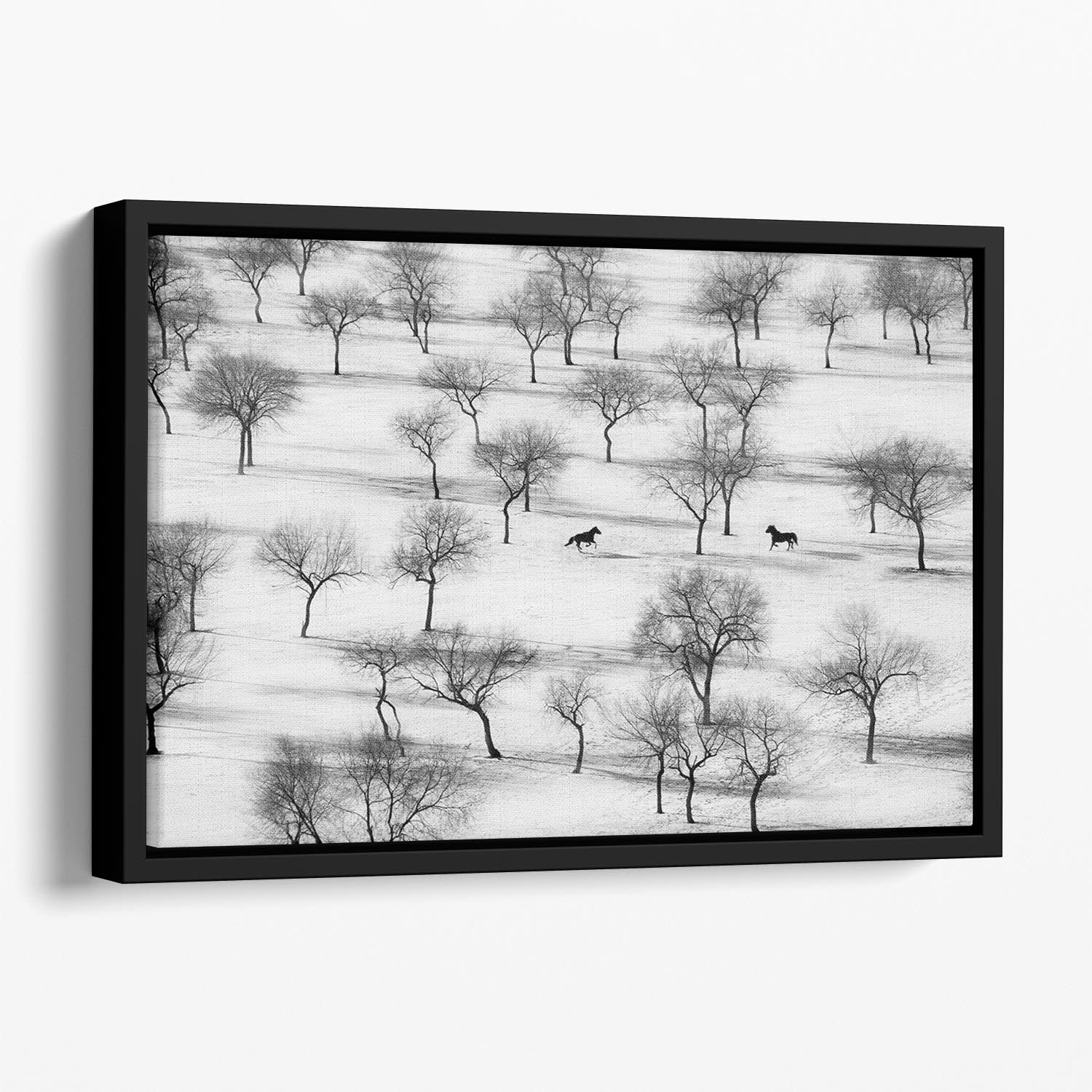 Run Floating Framed Canvas - Canvas Art Rocks - 1