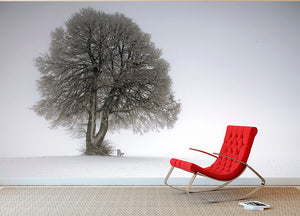 Winter Tree Wall Mural Wallpaper - Canvas Art Rocks - 2