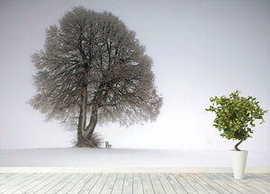 Winter Tree Wall Mural Wallpaper - Canvas Art Rocks - 4