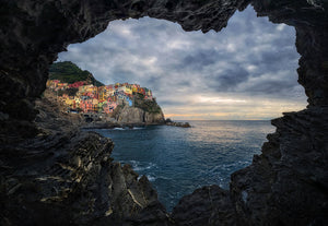 I Love Manarola Wall Mural Wallpaper - Canvas Art Rocks - 1