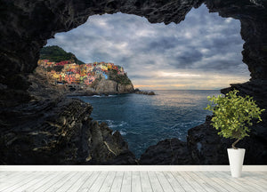 I Love Manarola Wall Mural Wallpaper - Canvas Art Rocks - 4