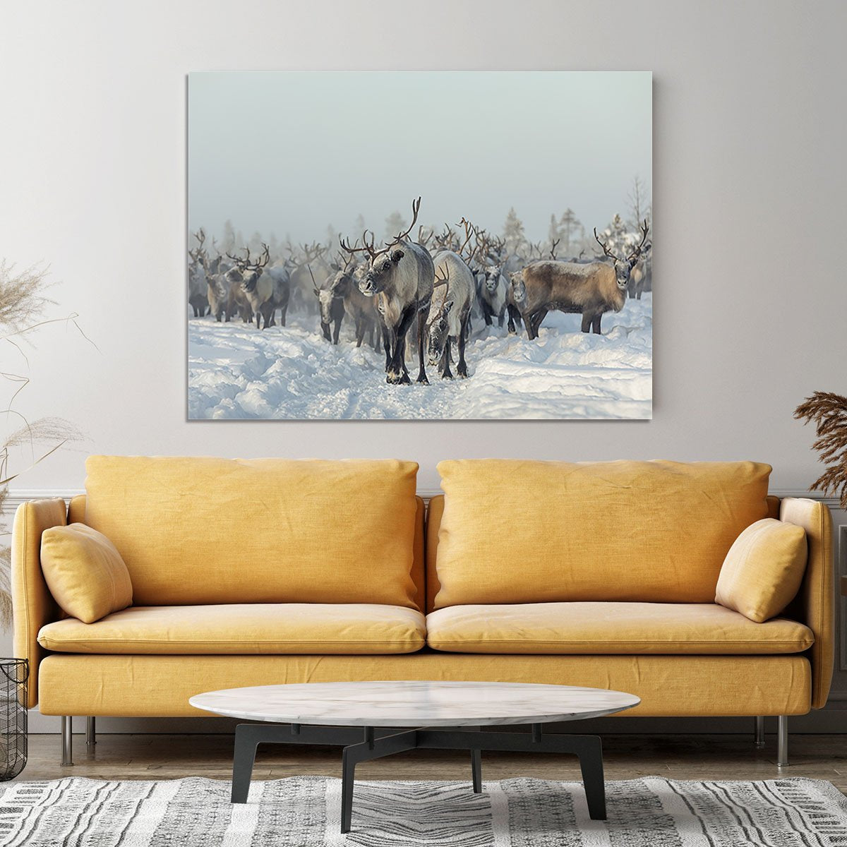 Reindeers Canvas Print or Poster - Canvas Art Rocks - 4