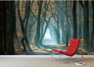 Cold Light Wall Mural Wallpaper - Canvas Art Rocks - 2