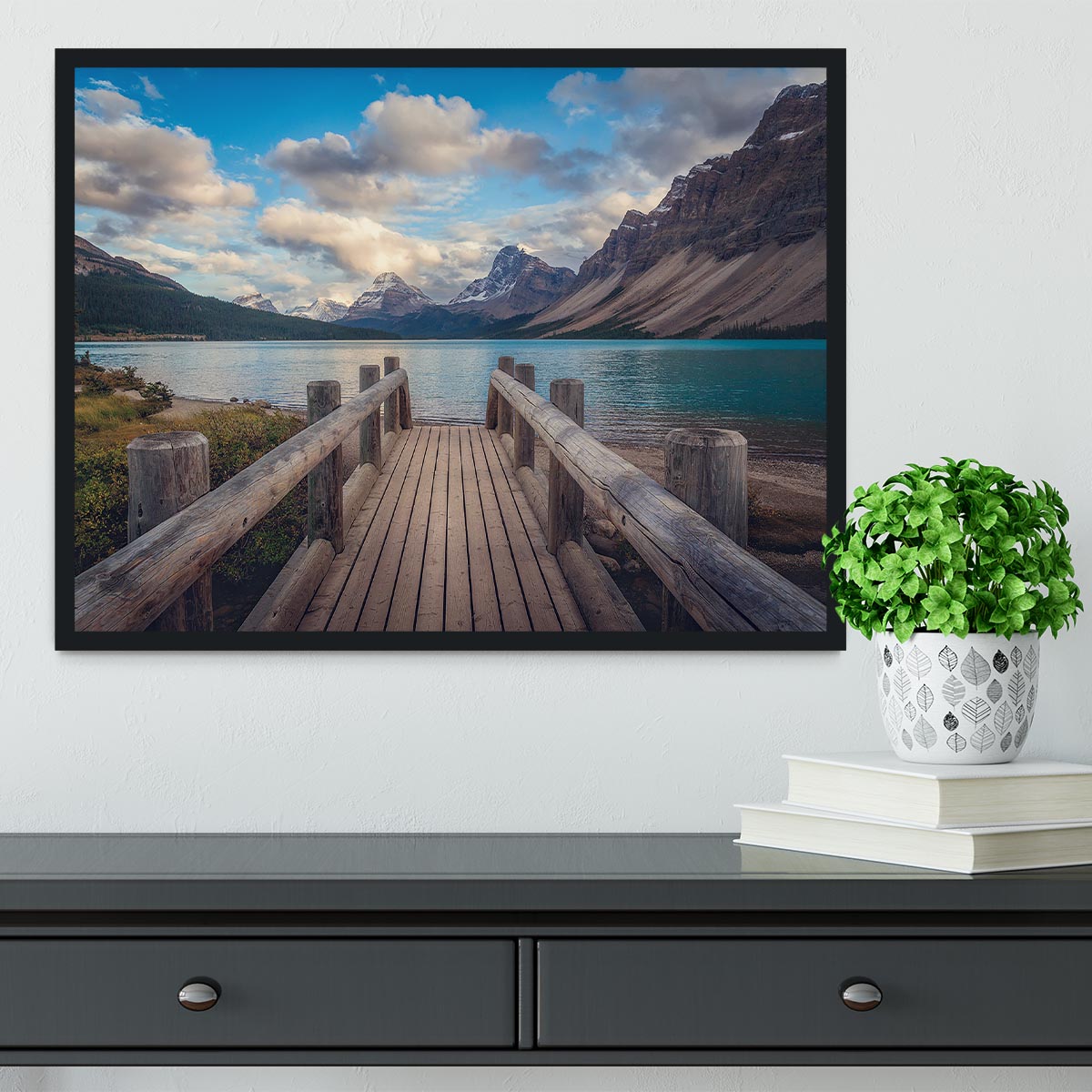 The Bridge Framed Print - Canvas Art Rocks - 2