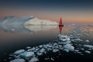 Summer Night In Greenland Wall Mural Wallpaper - Canvas Art Rocks - 1