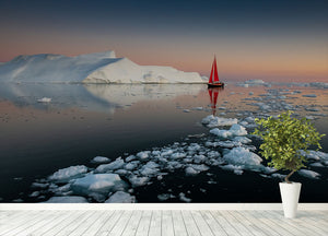 Summer Night In Greenland Wall Mural Wallpaper - Canvas Art Rocks - 4