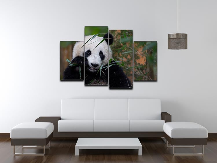 Bamboo Time 4 Split Panel Canvas - Canvas Art Rocks - 3