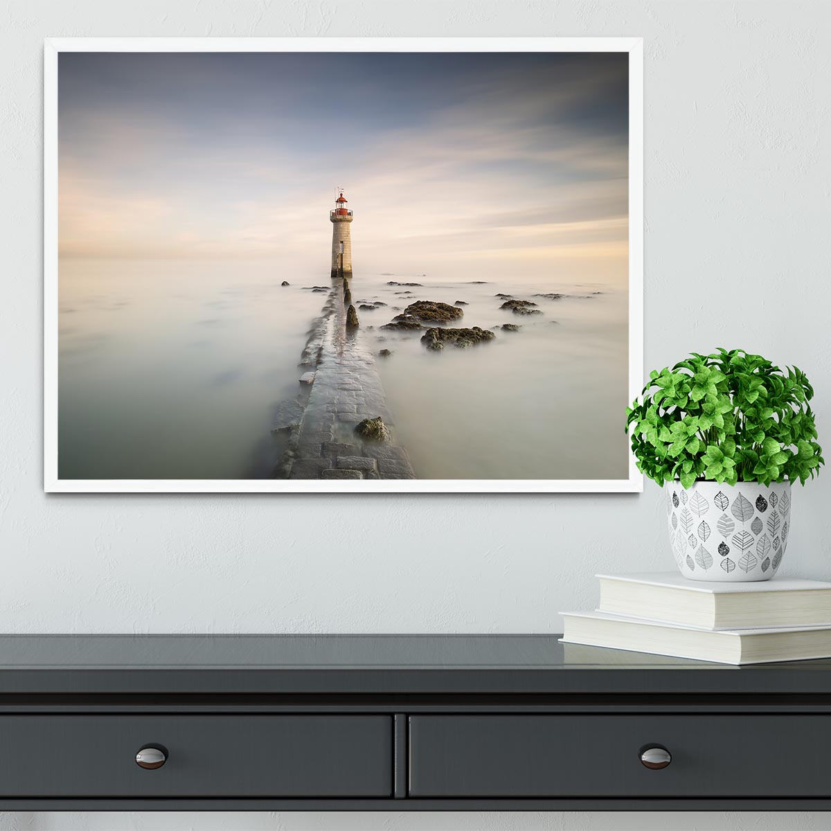 Lighthouse Framed Print - Canvas Art Rocks -6