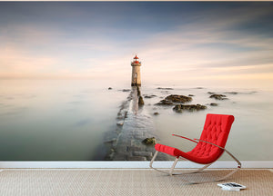 Lighthouse Wall Mural Wallpaper - Canvas Art Rocks - 2