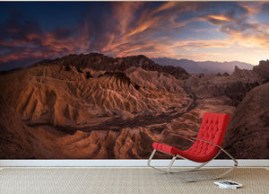 Zabriskie Point Wall Mural Wallpaper - Canvas Art Rocks - 2