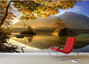 Lake Hintersee Wall Mural Wallpaper - Canvas Art Rocks - 2