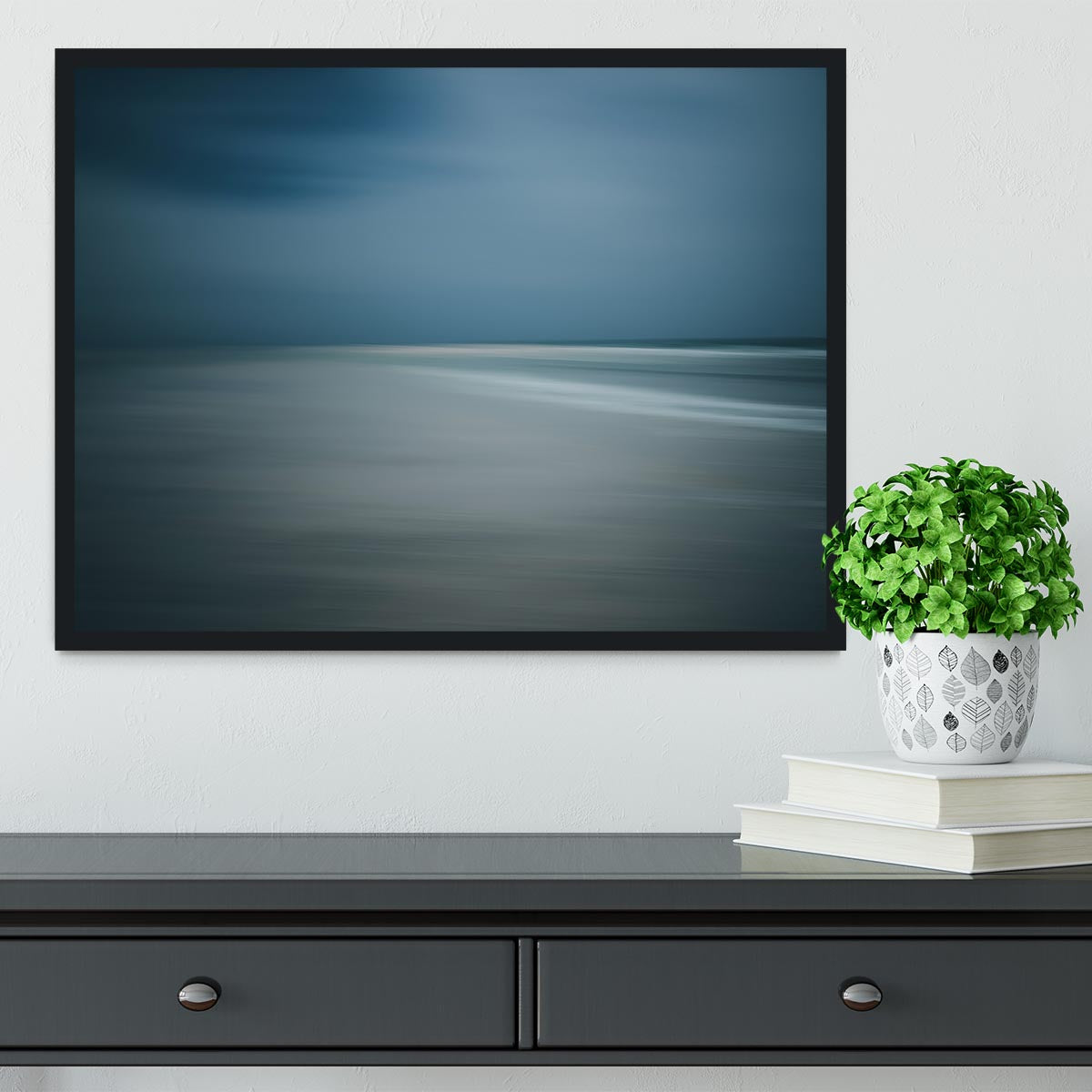 Seascape Framed Print - Canvas Art Rocks - 2