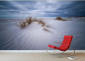 Beach White Wall Mural Wallpaper - Canvas Art Rocks - 2