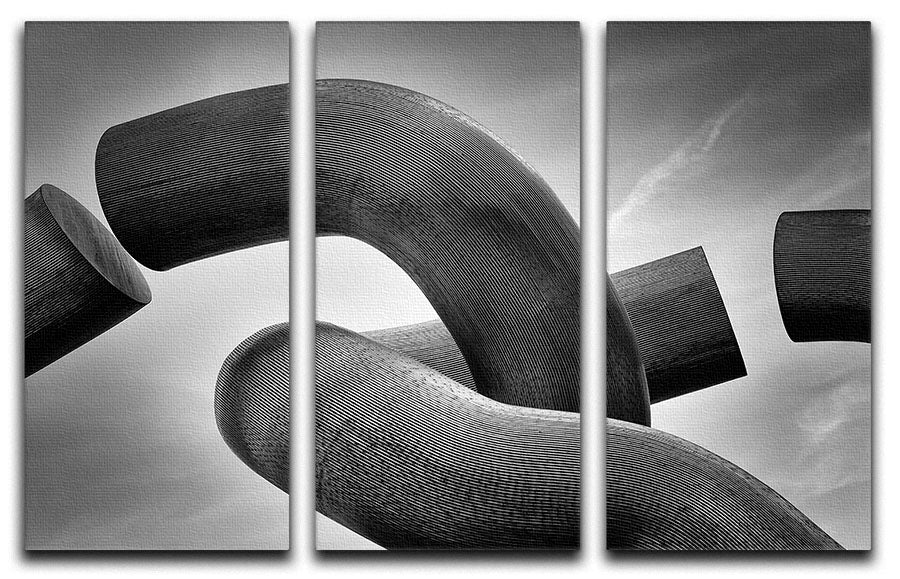 Separated 3 Split Panel Canvas Print - Canvas Art Rocks - 1