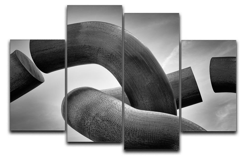 Separated 4 Split Panel Canvas - Canvas Art Rocks - 1
