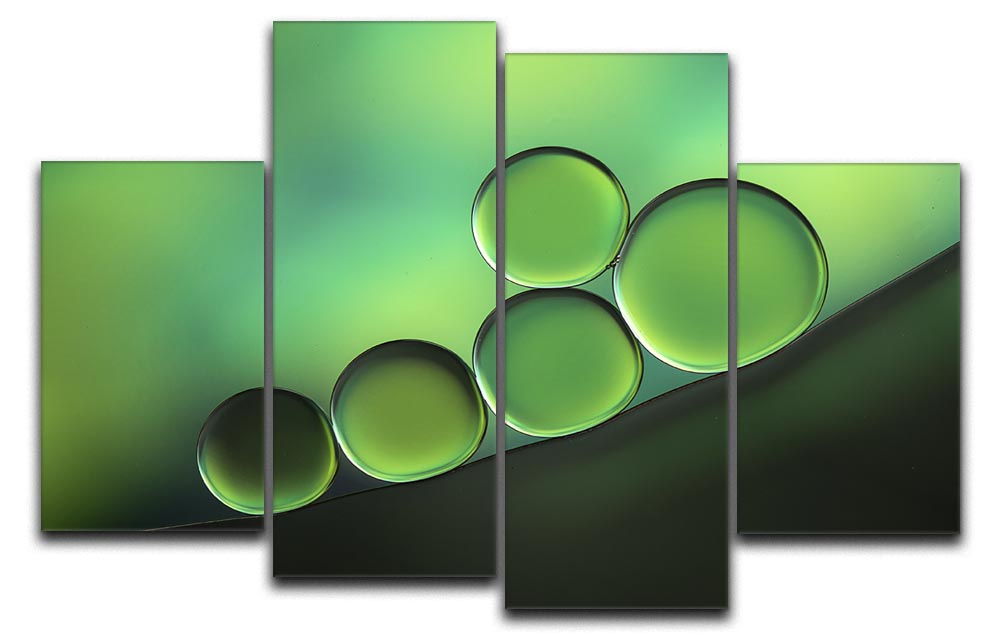 Black Spot 4 Split Panel Canvas - Canvas Art Rocks - 1