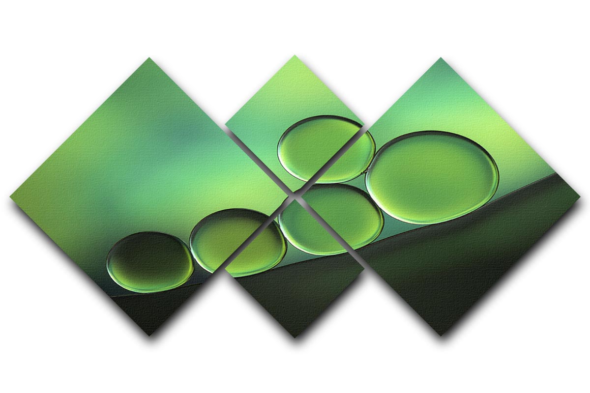 Black Spot 4 Square Multi Panel Canvas - Canvas Art Rocks - 1