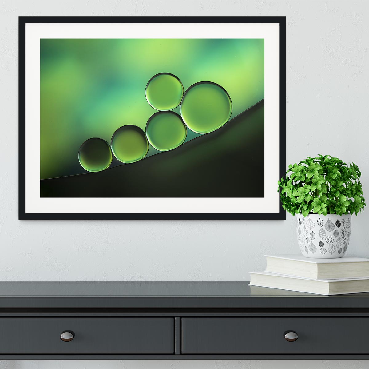 Black Spot Framed Print - Canvas Art Rocks - 1