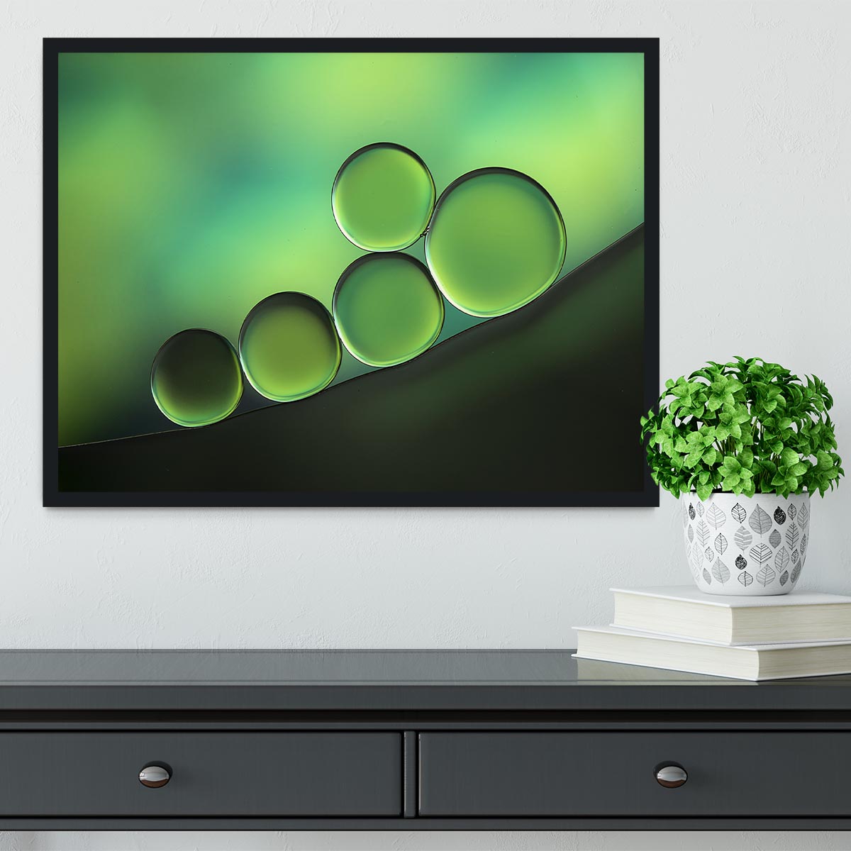 Black Spot Framed Print - Canvas Art Rocks - 2