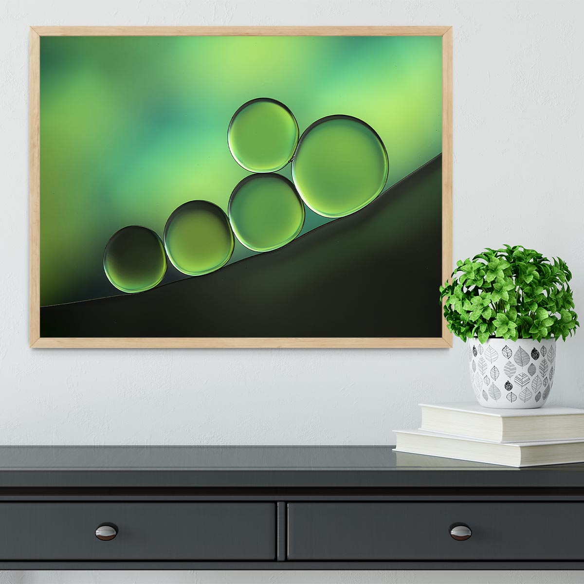 Black Spot Framed Print - Canvas Art Rocks - 4