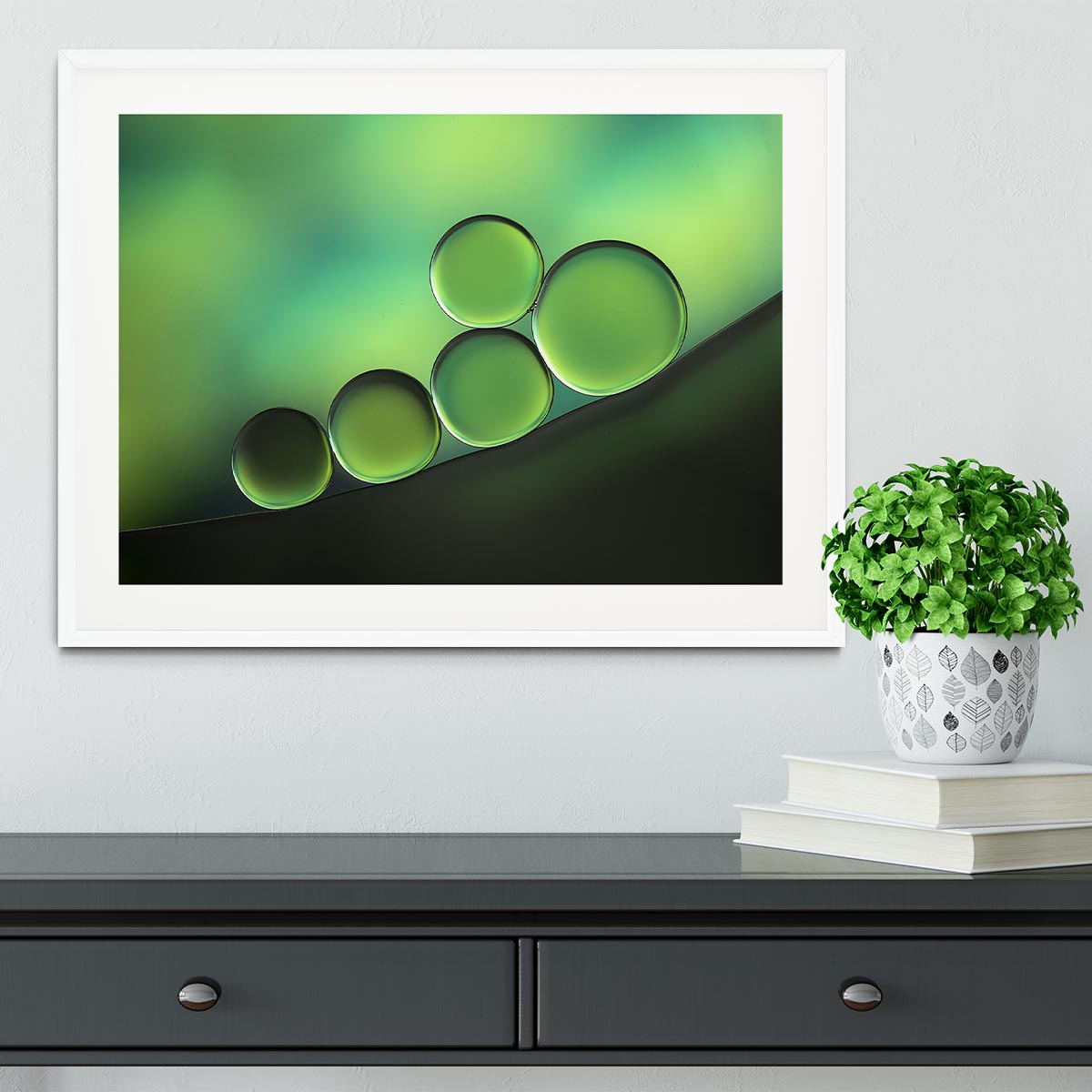 Black Spot Framed Print - Canvas Art Rocks - 5