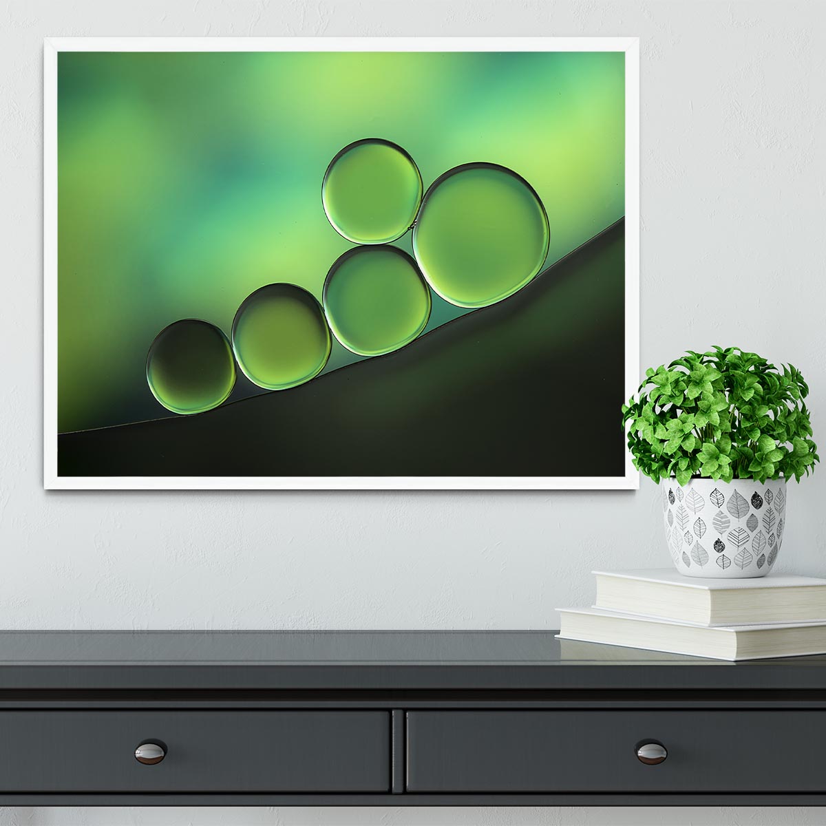 Black Spot Framed Print - Canvas Art Rocks -6