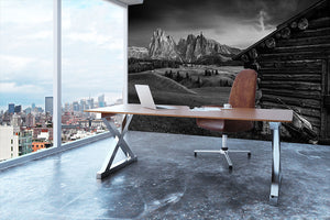 Lodge In Alpe Di Siusi Wall Mural Wallpaper - Canvas Art Rocks - 3