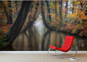 Enchanted Autumn Wall Mural Wallpaper - Canvas Art Rocks - 2